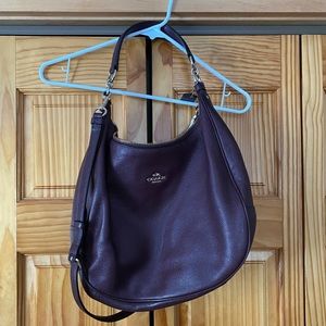 Deep plum coach purse